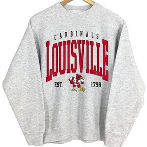 NCAA Louisville Cardinals Varsity Teams Shirt Sweatshirt Retro Sweater